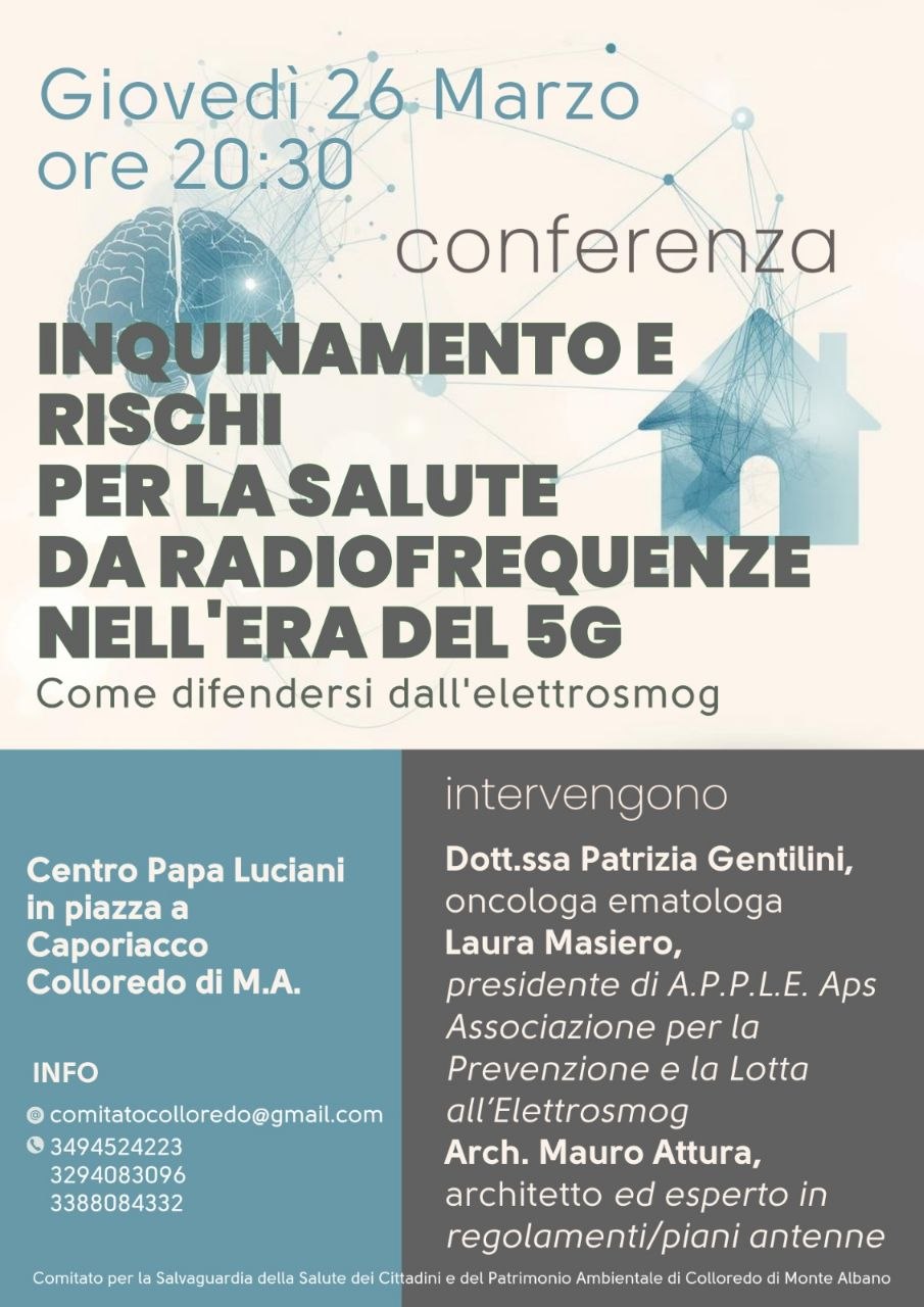 Incontro pubblico a Colloredo di Monte Albano (ud)